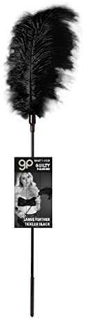 Guilty Pleasure Federkitzler-520025 Schwarz 73 cm