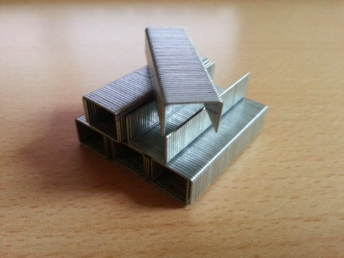 MO-Werkzeughandel ® 10.000 Stück Tackerklammern Typ 53, Länge: 8 mm, Breite: 11,4 mm, Silber, 8/11,4
