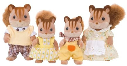 Sylvanian Families 4172 Walnut Squirrel Family, Multicolor