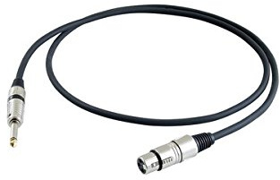 PROEL stage290lu10 cavo audio – cavi audio (6.35 mm, XLR, 3-pin), Lui, lei, Destro, Destro