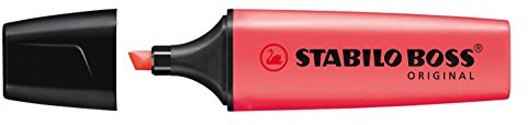STABILO EASYcolors 6 Textmarker BOSS ORIGINAL wiederaufladbar pte abgeschrägt 2 – 5 mm rot