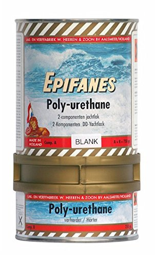 Epifanes – PU-Lack farblos inkl. Härter 750g – E4-900 Poly-Urethane Klarlack mit UV Schutz – Bootslack für GFK, Holz & Metall – hervorragende Härte & Schlagfestigkeit