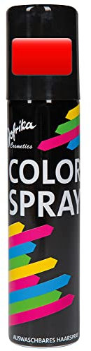 Jofrika Haarspray Farbspray zum temporären Haare färben Color - Rot - Tolles Spray zum färben der Haare an Karneval oder Mottoparty in praktischer Spraydose