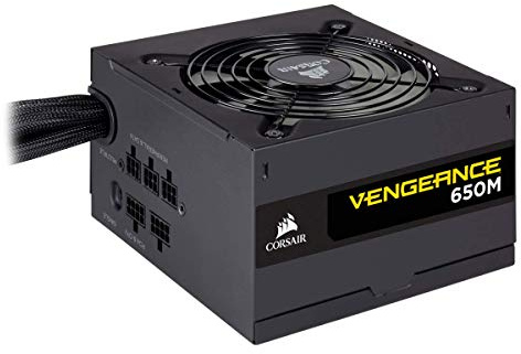 Corsair Vengeance 650M 650W ATX Negro unidad de - Fuente de alimentación (650 W, 12 cm, 1 Ventilador(es), Activo, Semimondular, PC)