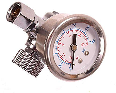 ITALCO 1/4 Luftdruckmessregler Druckminderer Minderer Regler für Spritzpistole Wartungseinheit