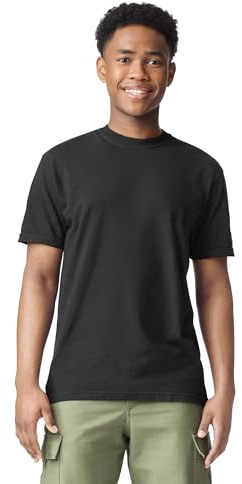 Comfort Colors Adult Short Sleeve Tee, Style G1717, Black (1-pack), X-Large