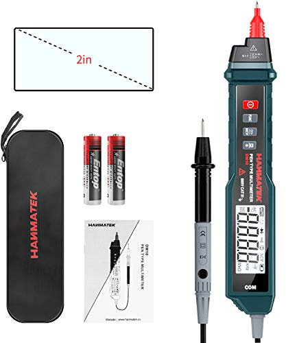 Digital Multimeter, HANMATEK DM10 Digitaler Spannungsprüfer,Auto Range True RMS AC/DC Volt Advanced Current Detector Multimeter mit Hintergrundbeleuchtung