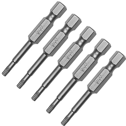 Utoolmart - 10 punte magnetiche per cacciavite Torx T10, attacco esagonale da 1/4, lunghezza S2, a prova di manomissione