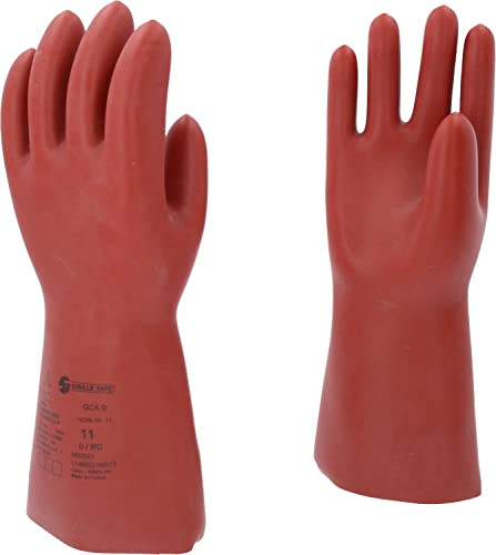KS Tools 117.0088 Elektriker-Schutzhandschuh mit mechanischem- und Wärmeschutz | Größe 11 | Klasse 0 [1000 V] | rot