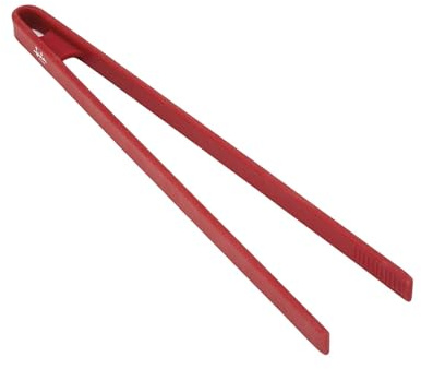 Jata HACC4521 Pince de cuisine en silicone, poignée en acier inoxydable, passe au lave-vaisselle, jusqu'à 240 °C, peut être accroché, hygiénique et sain