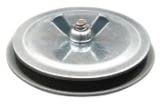 COREX 1-1/4 Oil Tight/Weather-Resistant Hole Seal - Knockout Seal with Gasket for Electrical Conduit - Steel - Grey - 1 Pack