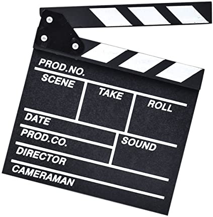ORFOFE Filmbräda i Trä Filmklappa Fotorekvisita För Filmskapande Och Dekoration