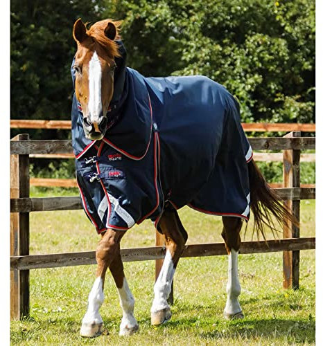 wasserdichte Outdoor-Decke für Pferde mit Halsabdeckung Premier Equine Buster 50 g