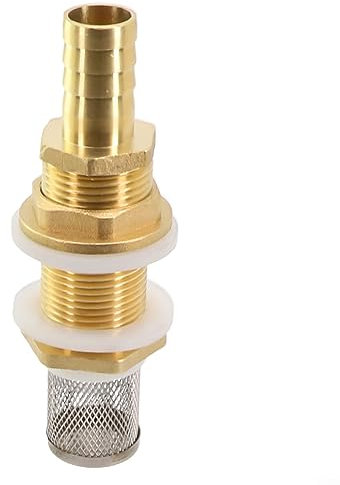 Filtri di uscita, accessori per barile della pioggia, boccola con ugello per tubo flessibile e filtro per irrigazione da giardino in acciaio , per serbatoio dell'acqua, da 27 a 16 mm