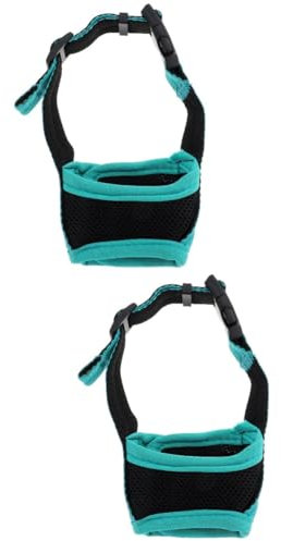 FRCOLOR 2stücke Einstellbarer Maulkorb Für Hunde Atmungsaktive Bissschutzmaske Aus Hochwertiger Leicht Und Komfortabel Geeignet Für Kleine Bis Mittelgroße Hunde Verhindert Bisse Und