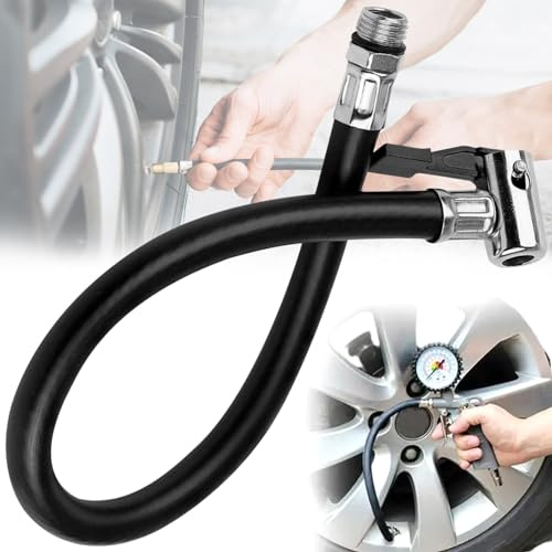 Reifenfüllschlauch, Reifenfüllschlauch 36cm, Luftpumpe Ersatzschlauch, Universal Reifenfüller schlauchadapter Air Ventil Anschluss Schläuche für Auto Motorrad Fahrrad