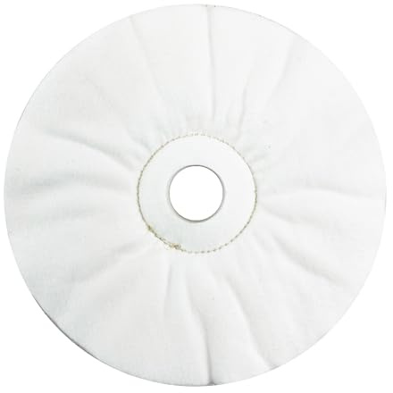 Disque de polissage en coton non cousu cardé - Diamètre Ø 200 mm - Alésage 32 mm - Épaisseur 20 mm