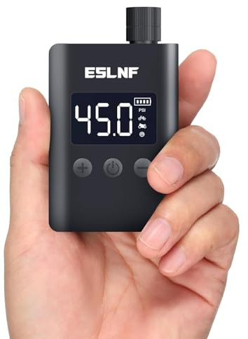 Mini-cykelpump, elektrisk cykelpump med digital LCD-tryckmätare, ultraliten 120 PSI cykelluftpump, 500 Mah, typ C uppladdningsbara batterier minipumpar för cyklar