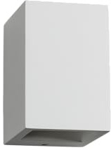 Knightsbridge G9 40W Cuboid Up and Down Plaster Wall Light