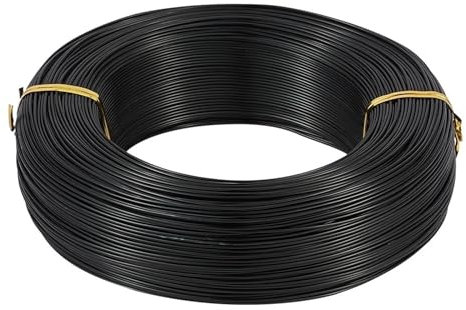 Aluminiumdraht Biegbarer Aluminiumdraht for die Schmuckherstellung DIY Halskette Armband Handarbeit Perlendraht 0,6 mm 0,8 mm 1 mm 1,5 mm 2 mm 2,5 mm 3 mm Aludraht (Color : Black, Size : 1.5mm About