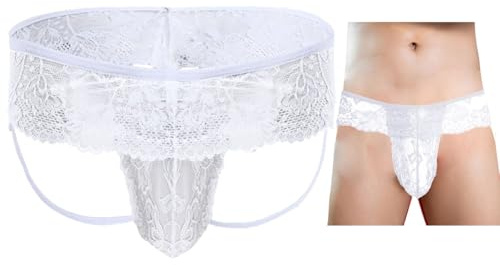 VemeFufu Tangas Jockstrap para Hombre Sexy Suspensorio Encaje Tanga Slips Ropa Interior Thong Deportivo Atlético Calzoncillos Transpirable Hilo Elásticos Mankini Masculino