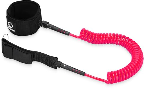 TSUNAMI Sup Leash, Surfboard Leash Board Sup Sicherheitsleine, SUP-Board Zubehör, 360° rotierendes System, Material: Neopren/Nylon/PVC/Stahl