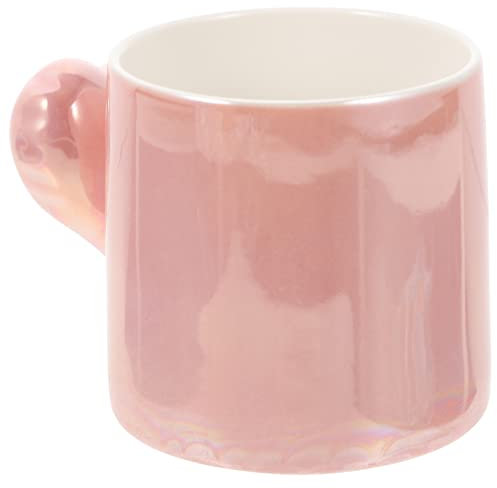 OFFSCH Tazza in Ceramica Da Ufficio E Casa Manico A Cuore Adatta Per Bevande Calde E Fredde Per Colazione E Regali Creativi