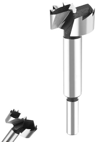 Forstner drill bit, Triple-Flute Carbide Tipped Forstner Bit Hole Cutter for Hard Wood, Woodworking Hinge Cutter Hinge Drill Bit(28mm)