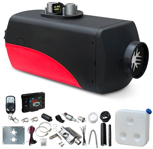 12V 5KW Luft Dieselheizung Standheizung, Luftheizung Air Diesel mit LCD-Anzeige & Fernbedienung & Bluetooth-APP, Standheizung Lufterhitzer fur Auto, Wohnmobil, Boote, RV, LKW (08 Style)