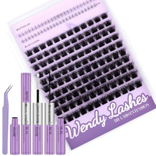 Kit De Pestañas Pelo a Pelo, Wispy 3D-C9 y Manga Inferior Manga Pestañas Postizas D-Curl Volumen Extensiones De Pestañas Natural 0.07 10-16mm(3D-2SX-C9-1016)