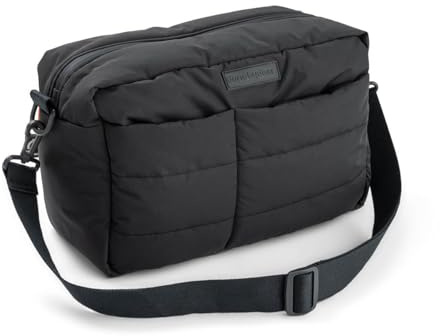 Done by Deer Sac à langer pour poussette - Sac à couches - Sac imperméable pour poussette avec matelas à langer - Bandoulière et crochet de poussette - En polyester recyclé - 35 × 15 × 23 cm - 12 l