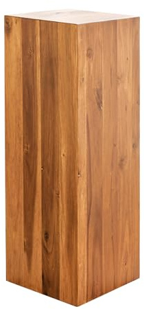 Riess Ambiente Massivholz Dekosäule COLUMNA - 75cm - braun Akazie Beistelltisch Säule Holz Deko Wohnzimmer