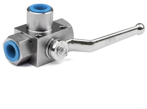 Reliable 3 Way Ball Valve High Pressure 500 Bar Shutoff for Efficient Liquids and Gases Management (G3/8)