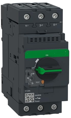 Disjoncteur moteur GV3P25 GV3-P25, GV3, 3P, 17-25 A, magnétothermique, bornes EverLink