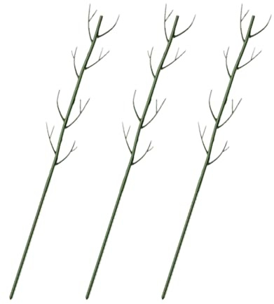 Estacas de crecimiento vertical para plantas, soporte de flores en maceta, 3 piezas apilables para jardín con diseño duradero, estacas de flores en maceta para interiores, hiedra de vid para el