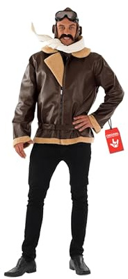 Fun Shack Disfraz Aviador Adulto, Disfraz Piloto Halloween Adulto, XL