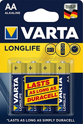 Varta AA Alkaline Batterie 4er Pack - Longlife