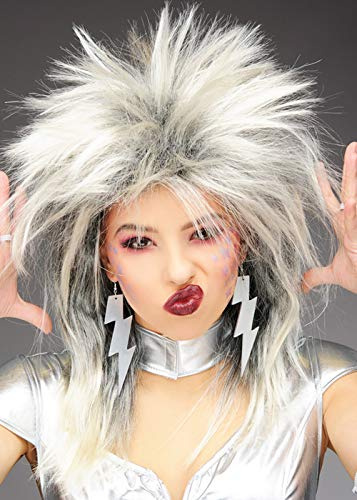 Magic Box 1970s Glam Rock Blonde Spiky Rockstar Wig