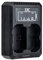 JJC USB-Dual-Ladegerät für Fujifilm X-S20, X-H2, X-H2S, X-T5, X-T4, GFX 50SII, GFX100S, GFX100SII, GFX100II Spiegellose Kamera, passend für Fuji NP-W235 Lithium-Ionen Akku