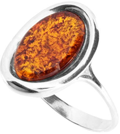 Ring - Erlana - Silber 925/000 - Bernstein