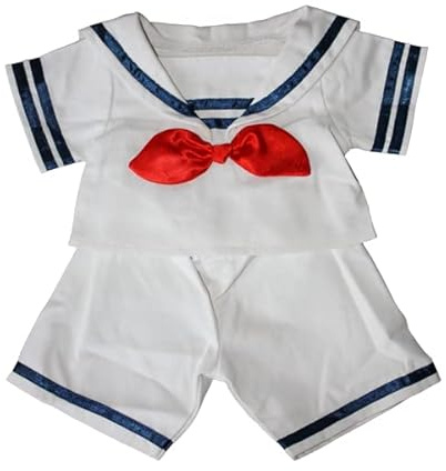 Stuffed Animals Sailor Boy Outfit W/Hat Fit 14 to 16 Teddy - Grab Your Friend's Sailor Uniform