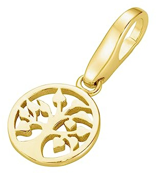Giorgio Martello Milano Charm arbre de vie, plaqué or, argent 925, or 925, taille unique