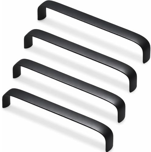 Mavö 4er Set Schrankgriffe Schwarz Metall - Möbelgriffe 160 mm Wuko