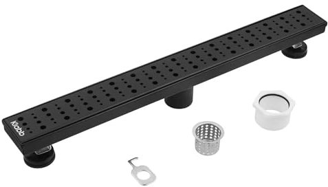 Drenaje rectangular de suelo con desagüe de ducha de 36 pulgadas, coladores de acero inoxidable para fregaderos de cocina y baño