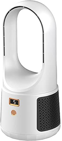 AGONEIR Ventilador portátil sin aspas con 6 velocidades, ventilador de refrigeración recargable de escritorio, ventilador de mesa silencioso para oficina en casa, pequeño ventilador de refrigeración
