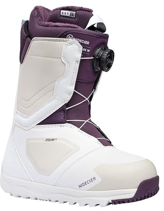 Nidecker Cascade W BOA Women's Snowboard Boots, White, 8