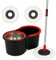 UR CHOICE 360° Spin Mop & Bucket Set, 6L Bucket & 2 Microfibre Pads Floor Mop with Stainless Steel Handle, Easy Cleaning for Home, Kitchen, Tiles & Wooden Floors