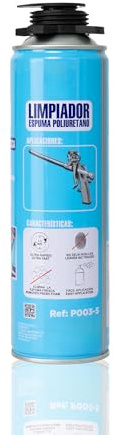 BESCH Limpiador de Espuma PU 500ML - Elimina Espuma de Poliuretano Fresca, Limpieza de Pistolas Aplicadoras
