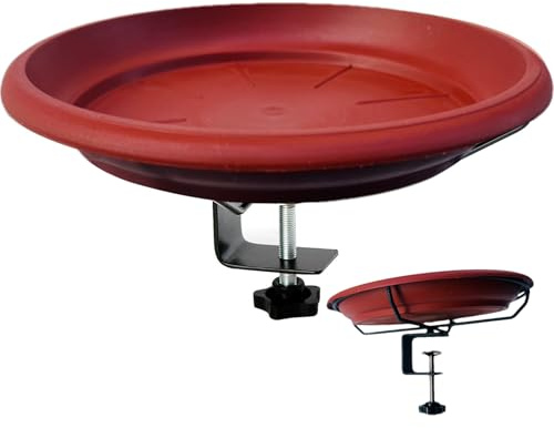 Nybhyjka Ringhiera per uccelli da balcone, mangiatoia per uccelli, ringhiera per esterni, ciotole, fontane, bacino, stagni per pareti esterne, giardino, appartamento, recinto, cortile