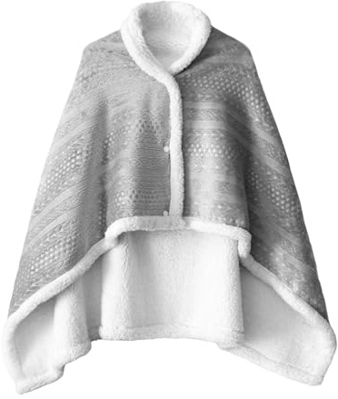Sciarpa Coperta Per Ufficio - Poncho Sciarpa Con Bottoni | Coperta Da Lancio Indossabile,Per Donne Concerti All Aperto Escursioni In Campeggio Serate Cinema Eventi Sportivi Viaggi In Aereo Serate In S
